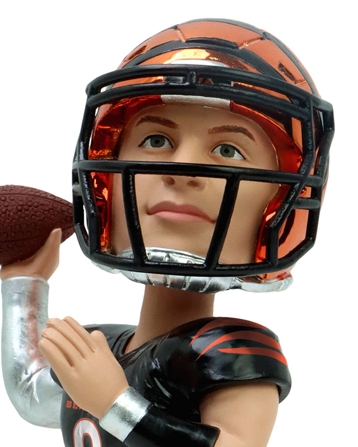Joe Burrow Cincinnati Bengals Electroplated Edition Bobblehead FOCO - FOCO.com