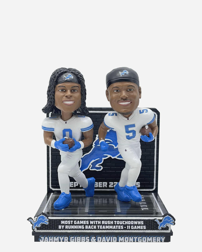 David Montgomery & Jahmyr Gibbs Detroit Lions Gamebreaker Dual Bobblehead FOCO - FOCO.com