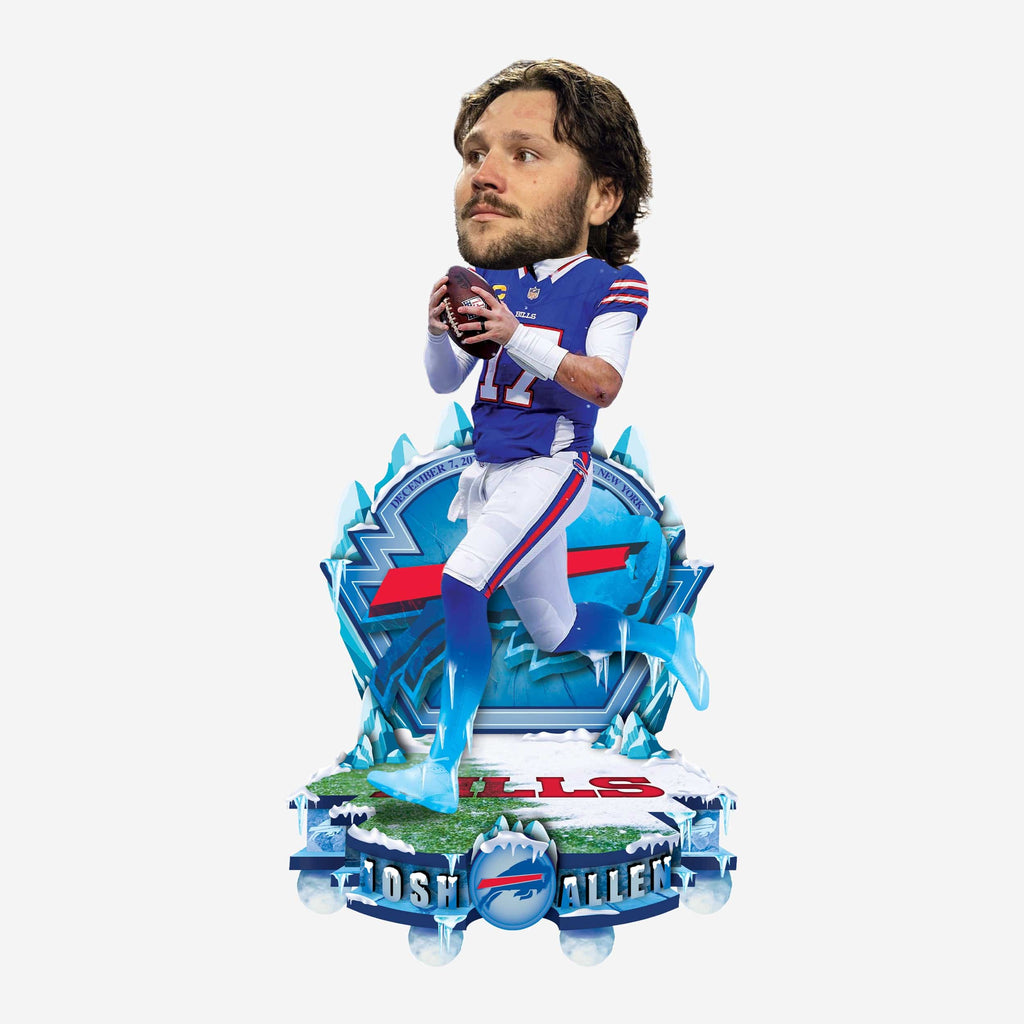 Josh Allen Buffalo Bills Snow Gamebreaker Bobblehead FOCO - FOCO.com