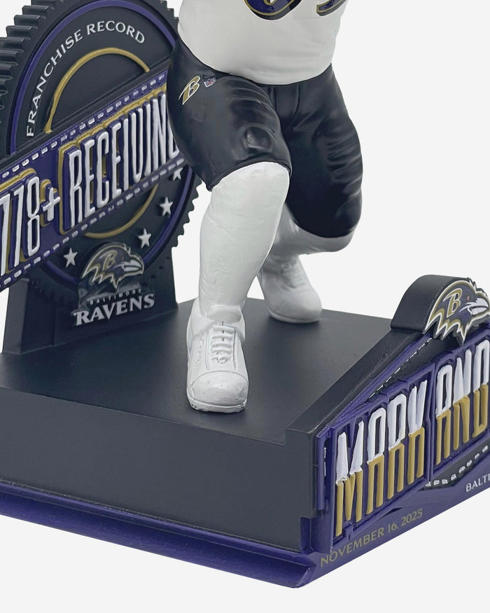Mark Andrews Baltimore Ravens Most Receiving Yards In Franchise History Bobblehead FOCO - FOCO.com