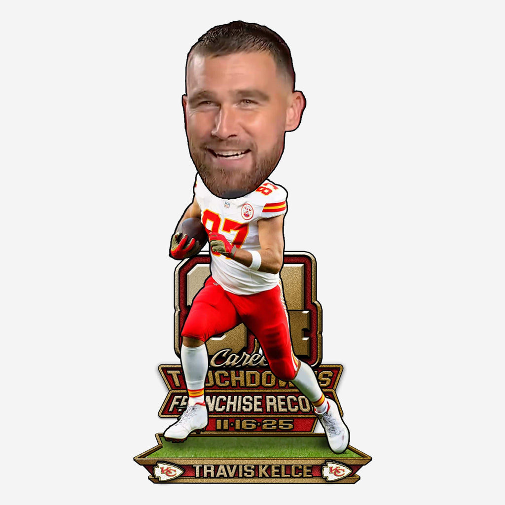 Travis Kelce Kansas City Chiefs Most Touchdowns in Franchise History Bobblehead FOCO - FOCO.com