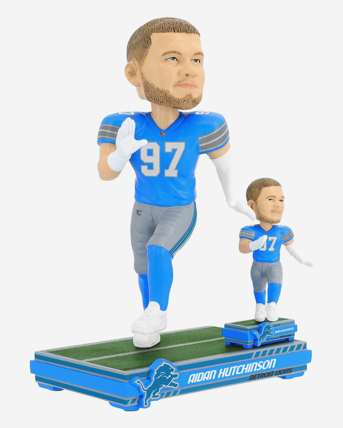 Aidan Hutchinson Detroit Lions Magnetized Bobble Dubblz Bobblehead FOCO - FOCO.com