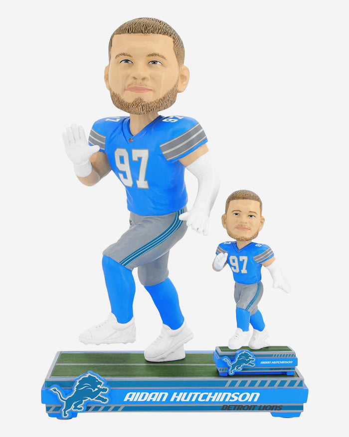 Aidan Hutchinson Detroit Lions Magnetized Bobble Dubblz Bobblehead FOCO - FOCO.com