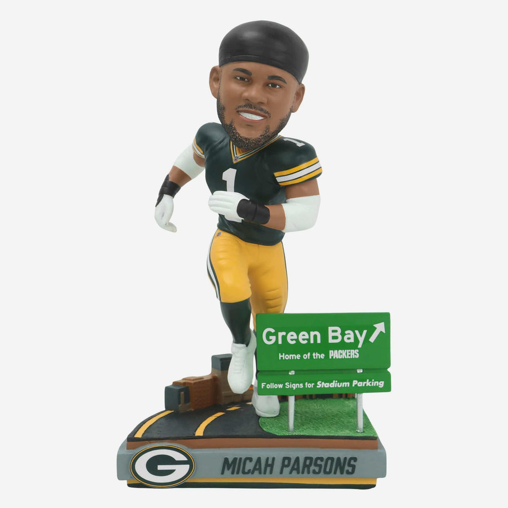 Micah Parsons Green Bay Packers Next Stop Bobblehead FOCO - FOCO.com