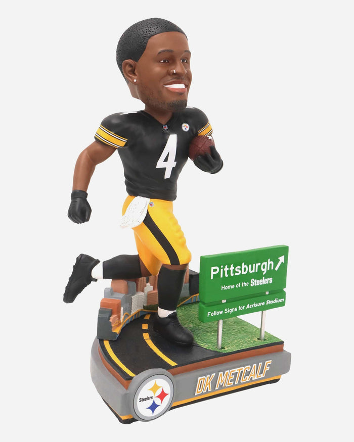 DK Metcalf Pittsburgh Steelers Next Stop Bobblehead FOCO - FOCO.com