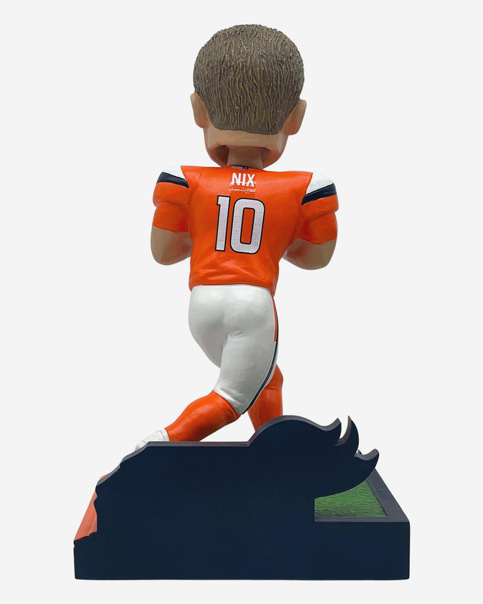 Bo Nix Denver Broncos 2 Rushing & 2 Passing Touchdowns in One Quarter Bobblehead FOCO - FOCO.com