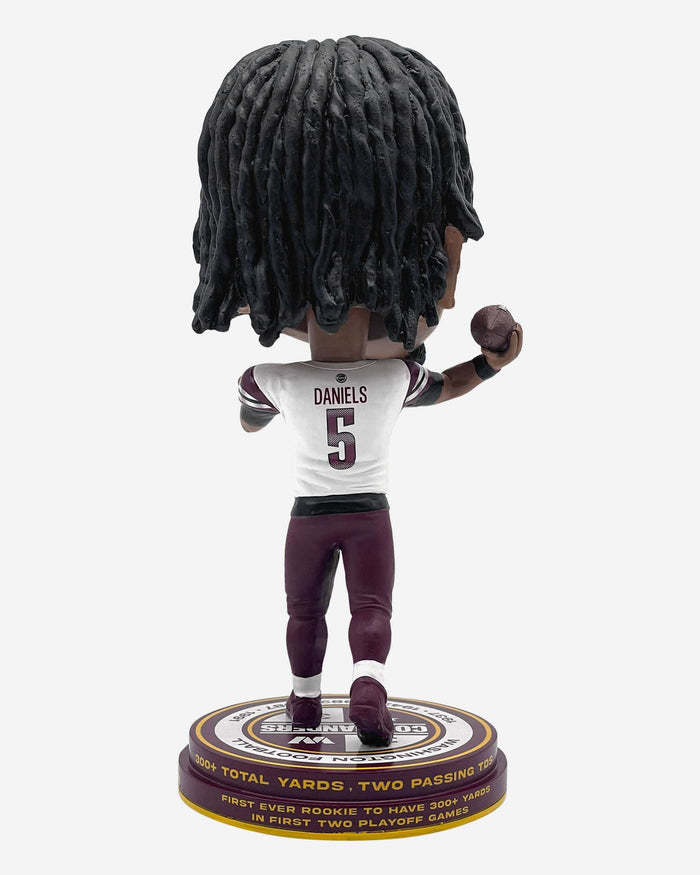 Jayden Daniels Washington Commanders 2024 NFL Playoffs Rookie Record Bighead Bobblehead FOCO - FOCO.com