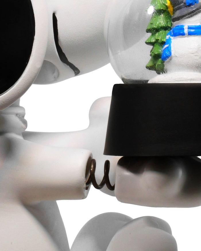 Detroit Lions Snoopy Peanuts Snow Globe Bobblehead FOCO - FOCO.com