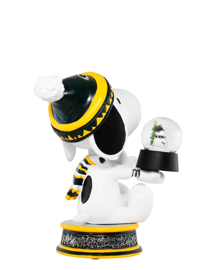 Green Bay Packers Snoopy Peanuts Snow Globe Bobblehead FOCO - FOCO.com