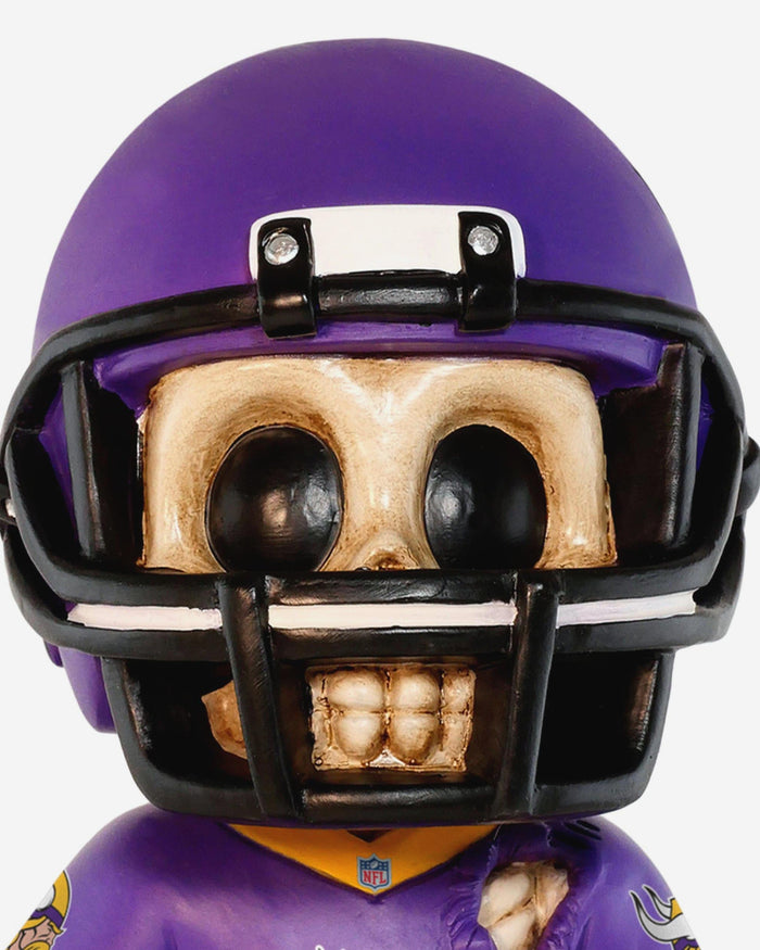Minnesota Vikings Team Skull Mini Bobblehead FOCO - FOCO.com