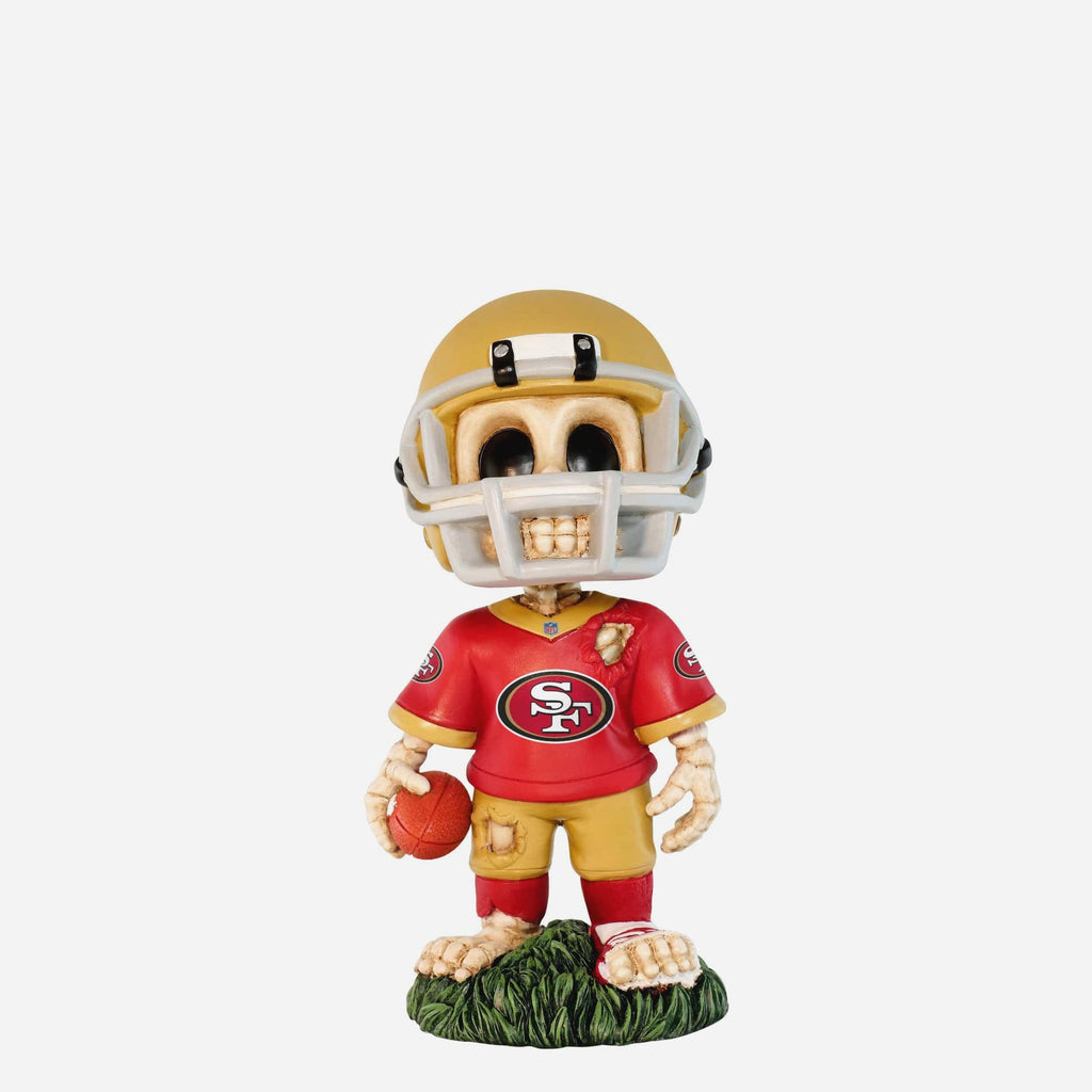 San Francisco 49ers Team Skull Mini Bobblehead FOCO - FOCO.com