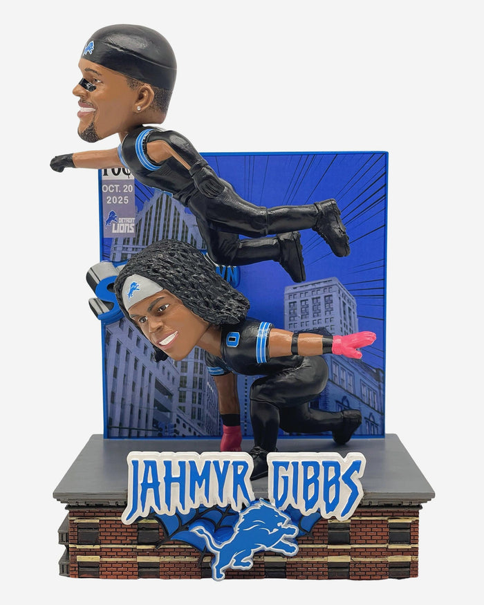 Jahmyr Gibbs & Amon Ra St Brown Detroit Lions Touchdown Celebration Mini Bobble Scene FOCO - FOCO.com