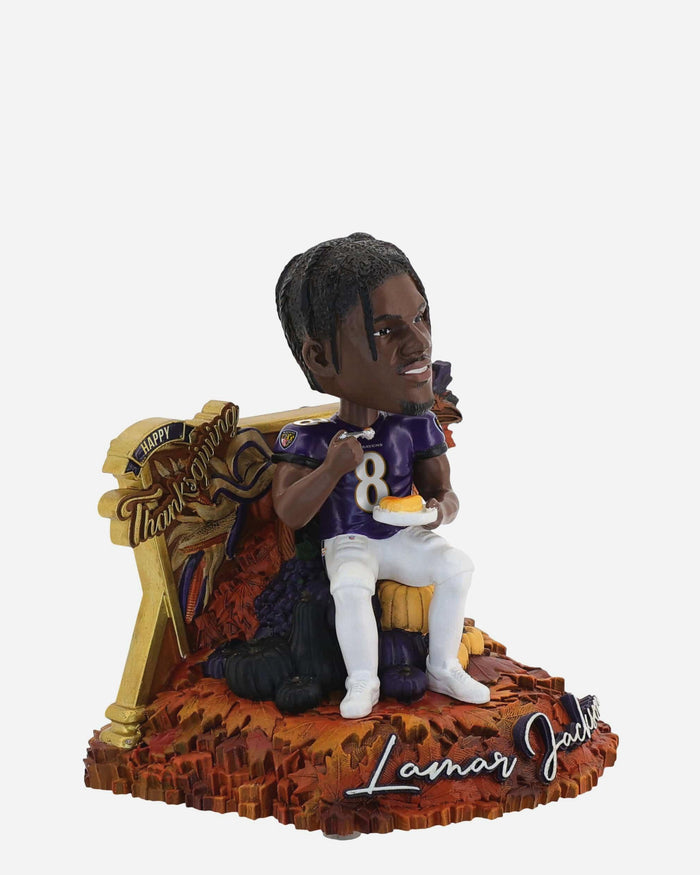 Lamar Jackson Baltimore Ravens Thanksgiving Day Bobblehead FOCO - FOCO.com