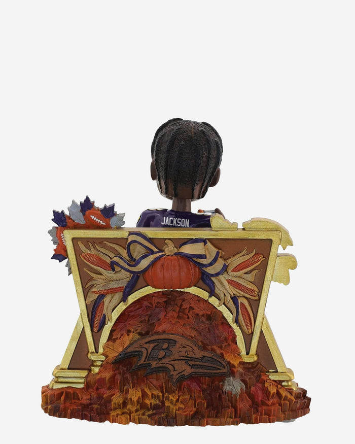 Lamar Jackson Baltimore Ravens Thanksgiving Day Bobblehead FOCO - FOCO.com