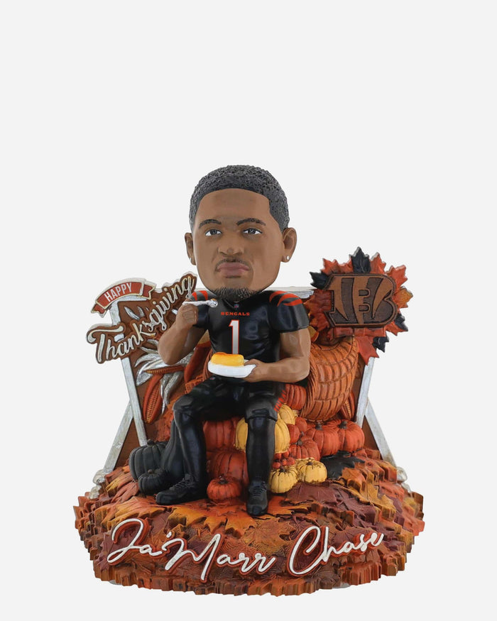 JaMarr Chase Cincinnati Bengals Thanksgiving Day Bobblehead FOCO - FOCO.com