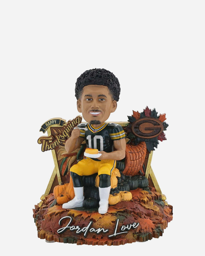 Jordan Love Green Bay Packers Thanksgiving Day Bobblehead FOCO - FOCO.com