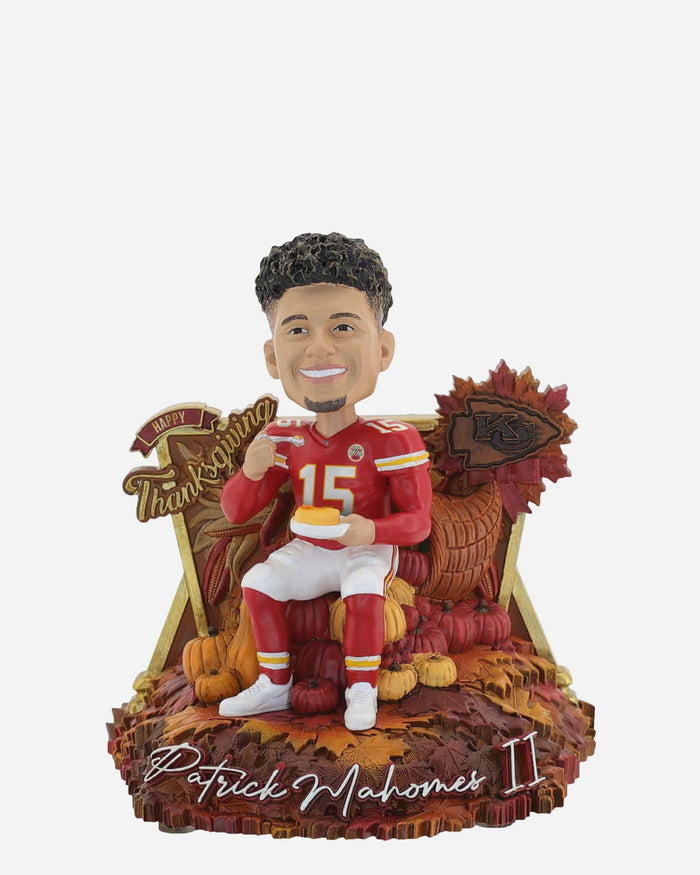 Patrick Mahomes Kansas City Chiefs Thanksgiving Day Bobblehead FOCO - FOCO.com