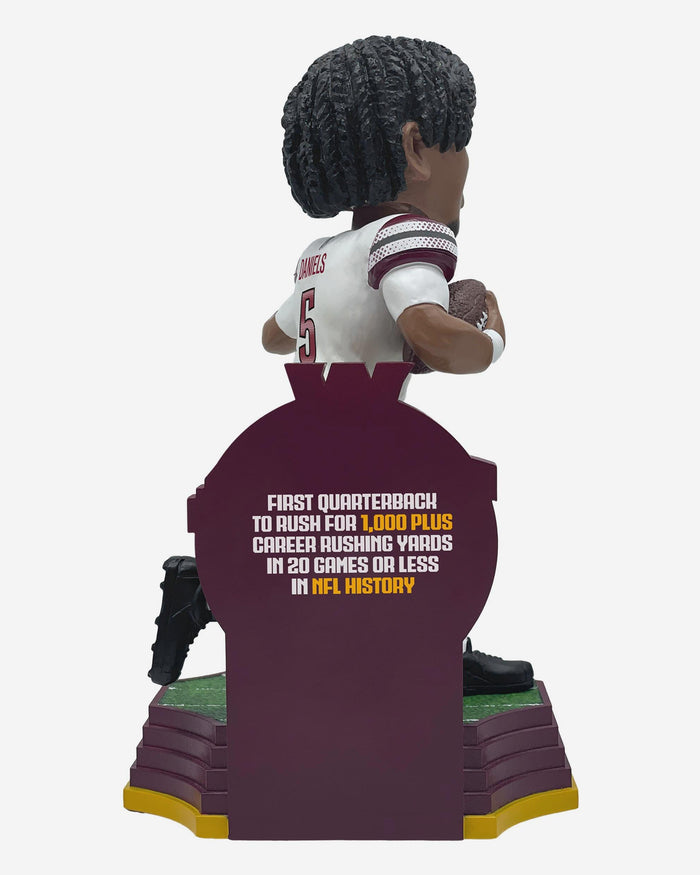 Jayden Daniels Washington Commanders 1000 Rushing Yards in 20 Games Historic Milestone Bobblehead FOCO - FOCO.com