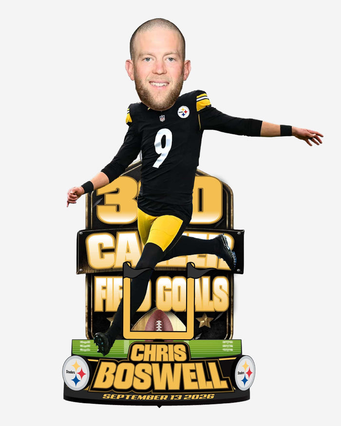 Chris Boswell Pittsburgh Steelers 300 Career Field Goals Bobblehead