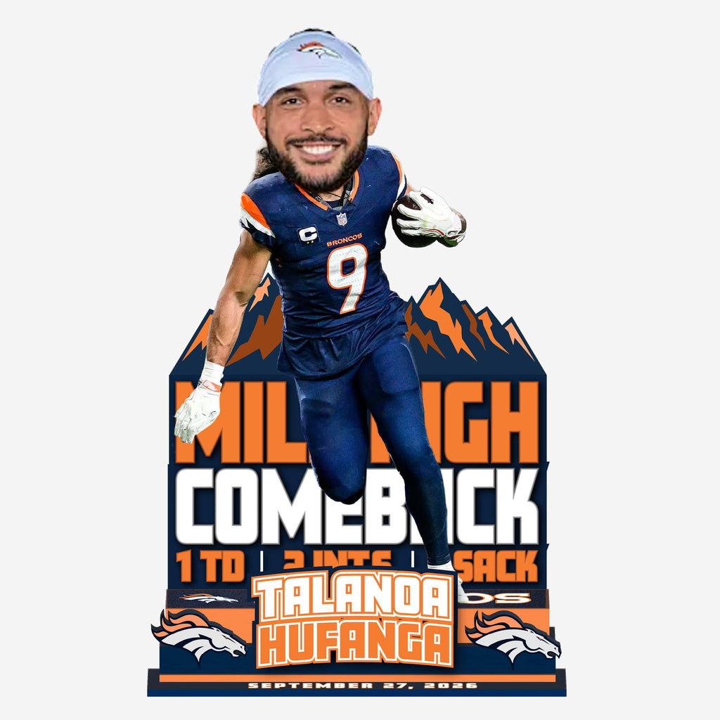 Talanoa Hufanga Denver Broncos Comeback Gamebreaker Bobblehead FOCO - FOCO.com