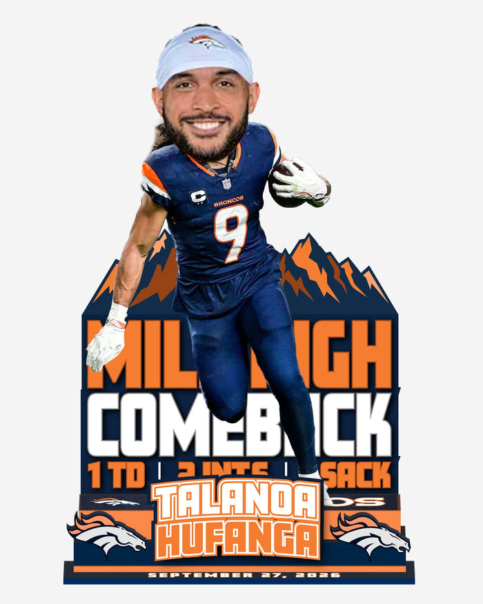 Talanoa Hufanga Denver Broncos Comeback Gamebreaker Bobblehead
