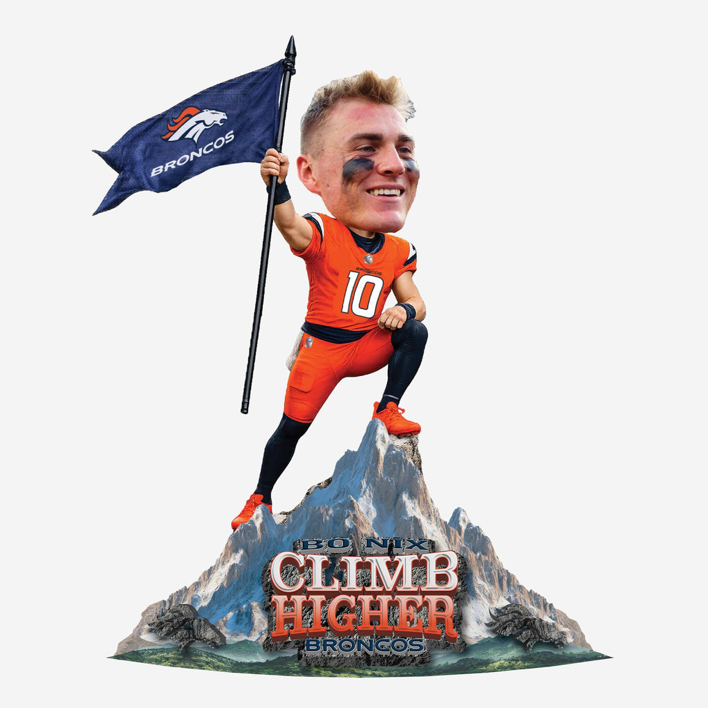 Bo Nix Denver Broncos Climb Higher Bobblehead FOCO - FOCO.com