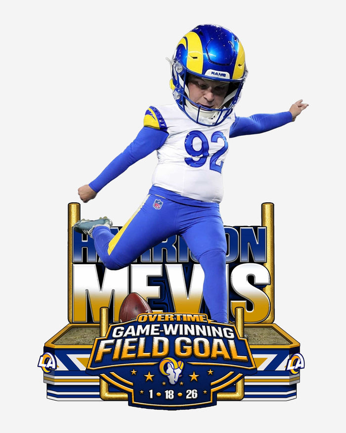 Harrison Mevis Los Angeles Rams Divisional Round Overtime Field Goal Winner Bobblehead FOCO - FOCO.com