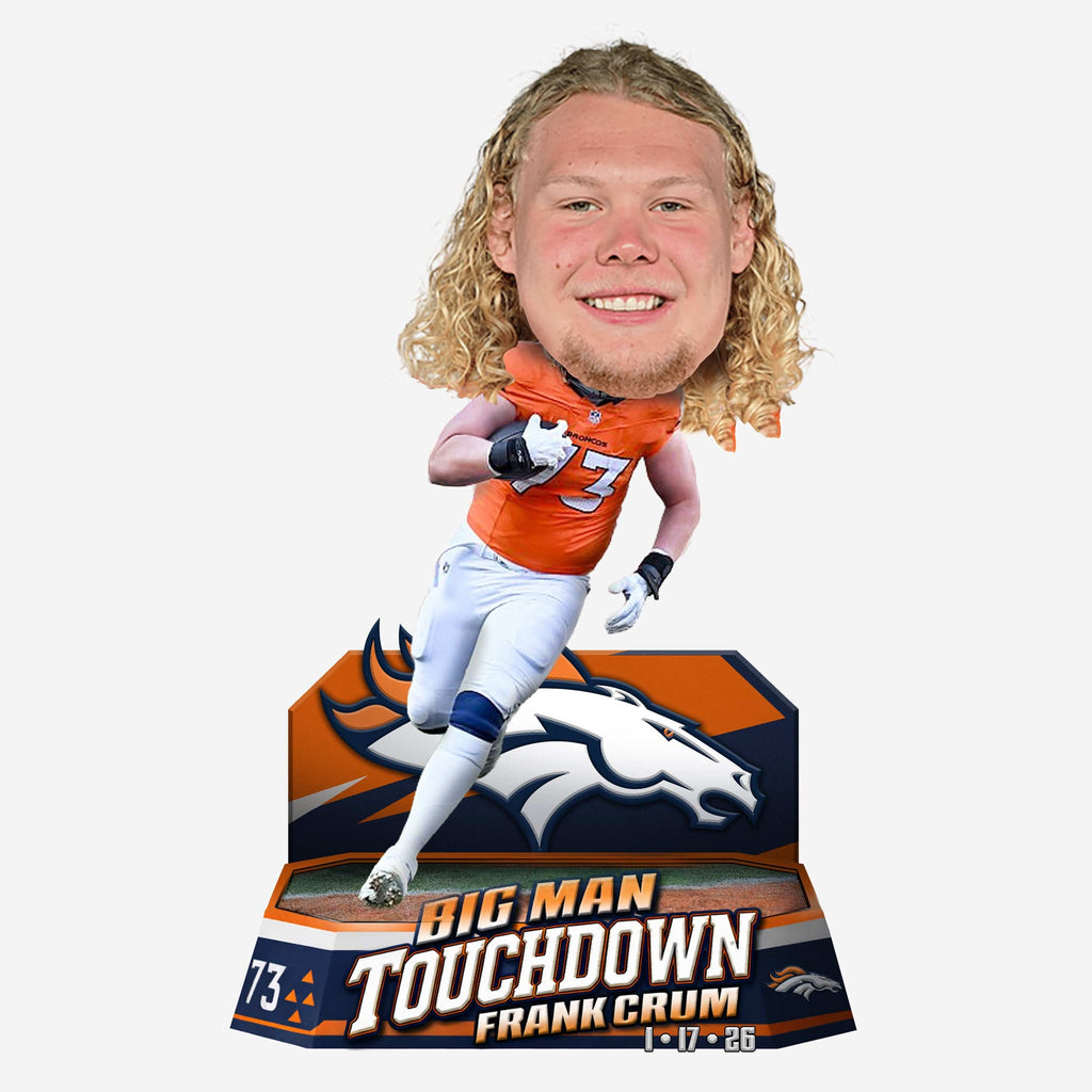 Frank Crum Denver Broncos Divisional Round Touchdown Bobblehead FOCO - FOCO.com