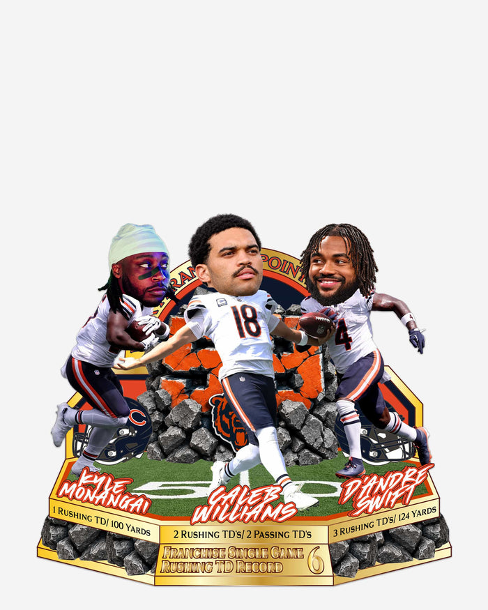 Chicago Bears 2026 Historic 59-Point Season Opener Mini Bobblehead Scene