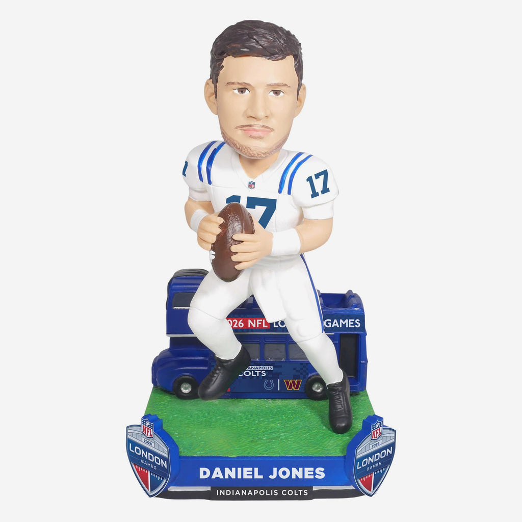 Daniel Jones Indianapolis Colts 2026 NFL International Game Bobblehead FOCO - FOCO.com