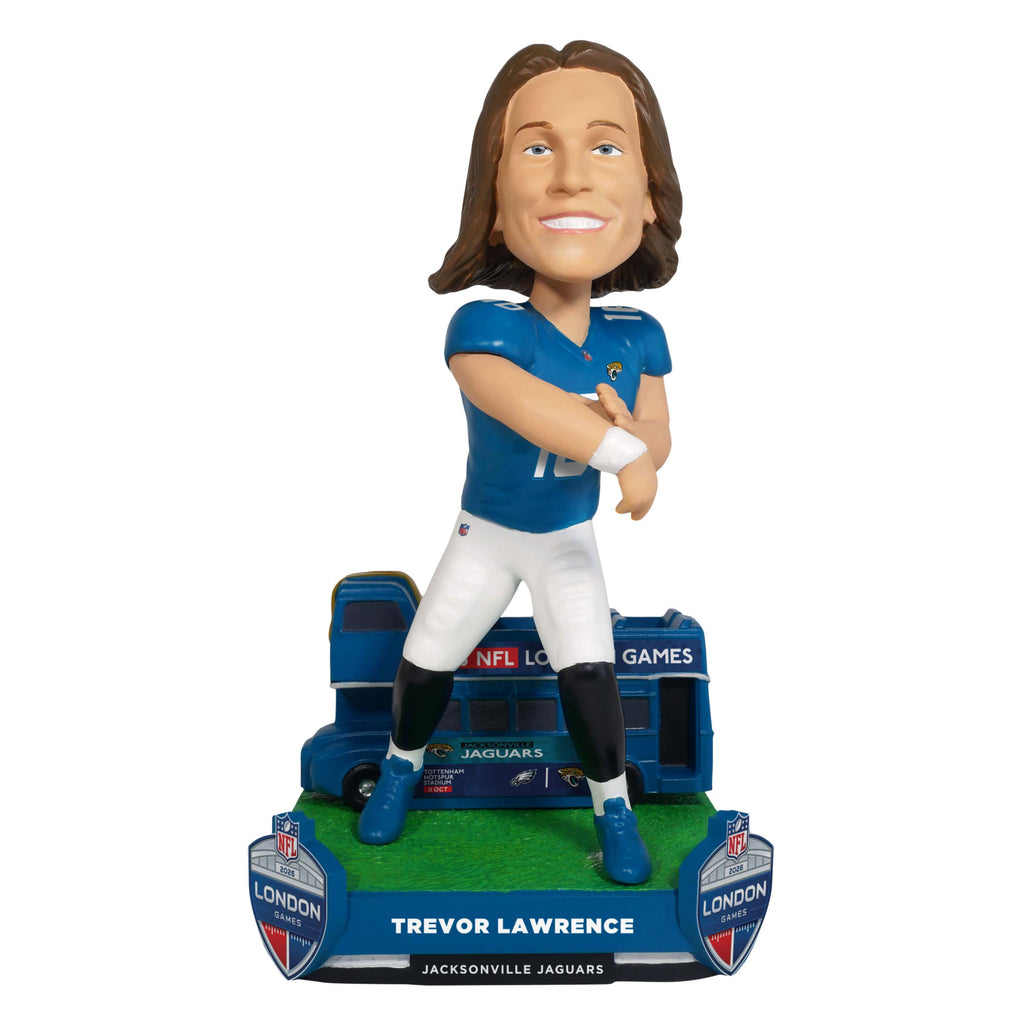 Trevor Lawrence Jacksonville Jaguars 2026 NFL International Game Bobblehead FOCO - FOCO.com