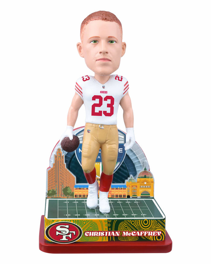 Christian McCaffrey San Francisco 49ers 2026 NFL International Game Bobblehead