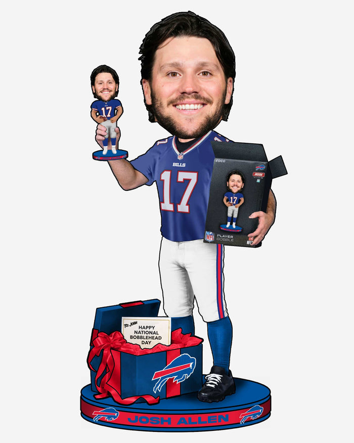 Josh Allen Buffalo Bills National Bobblehead Day Bobblehead FOCO - FOCO.com