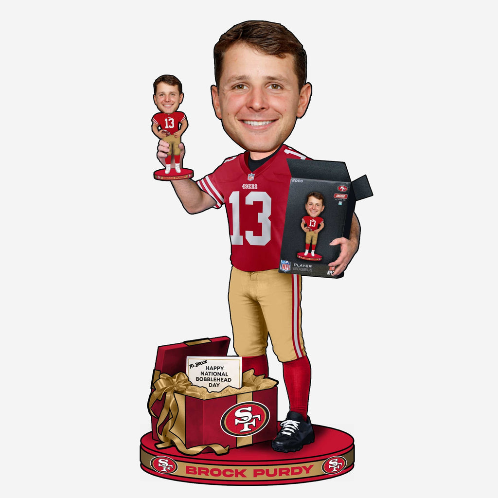 Brock Purdy San Francisco 49ers National Bobblehead Day Bobblehead FOCO - FOCO.com