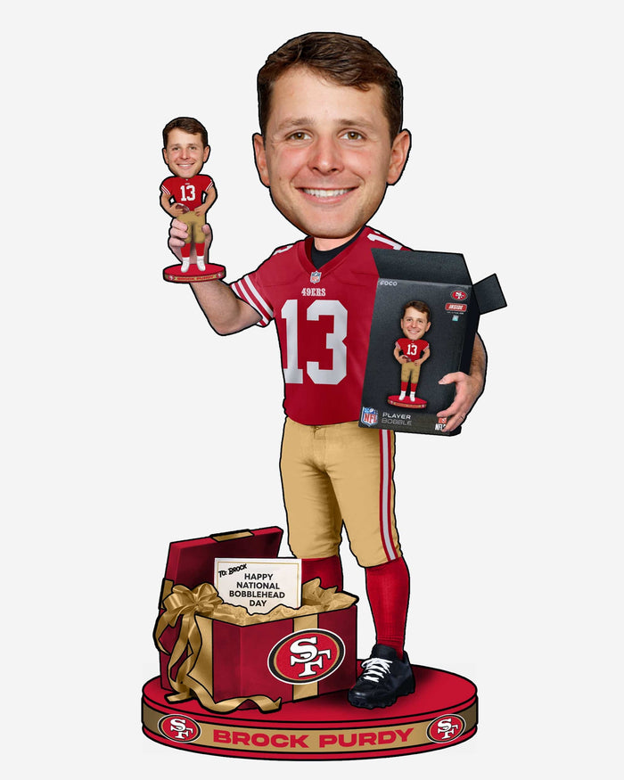 Brock Purdy San Francisco 49ers National Bobblehead Day Bobblehead FOCO - FOCO.com