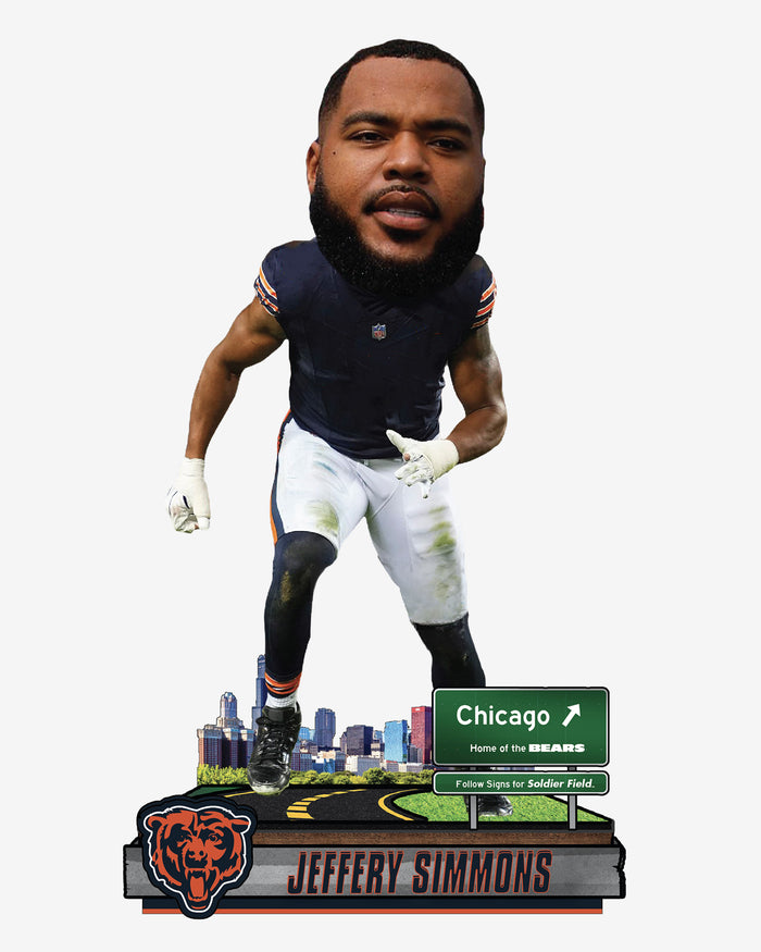Jeffery Simmons Chicago Bears Next Stop Bobblehead FOCO - FOCO.com