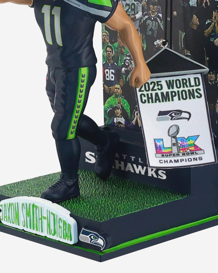 Jaxon Smith-Njigba Seattle Seahawks Banner Raising Bobblehead FOCO - FOCO.com