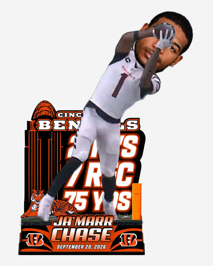 Ja'Marr Chase Cincinnati Bengals Spectacular Touchdown Catch Bobblehead