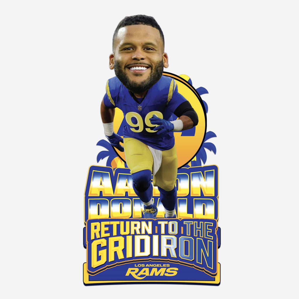 Aaron Donald Los Angeles Rams The Return to the Gridiron Bobblehead FOCO - FOCO.com