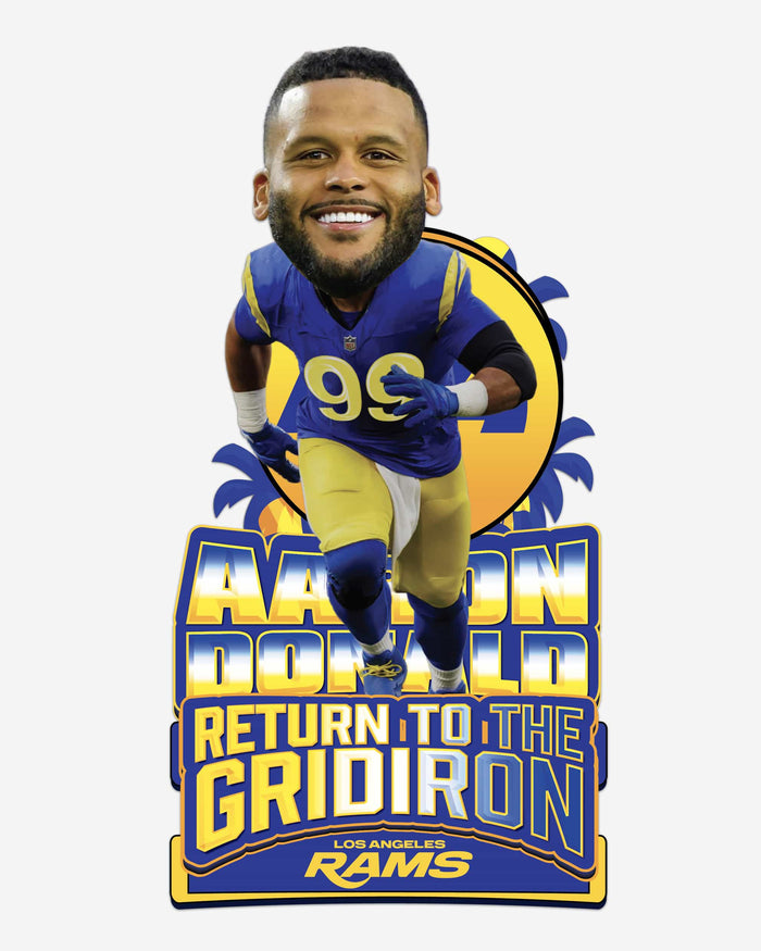 Aaron Donald Los Angeles Rams The Return to the Gridiron Bobblehead