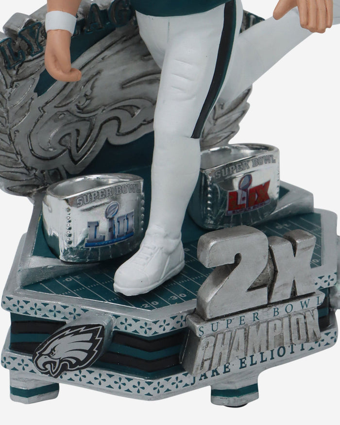 Jake Elliott Philadelphia Eagles 2x Super Bowl LIX Champions Bobblehead FOCO - FOCO.com