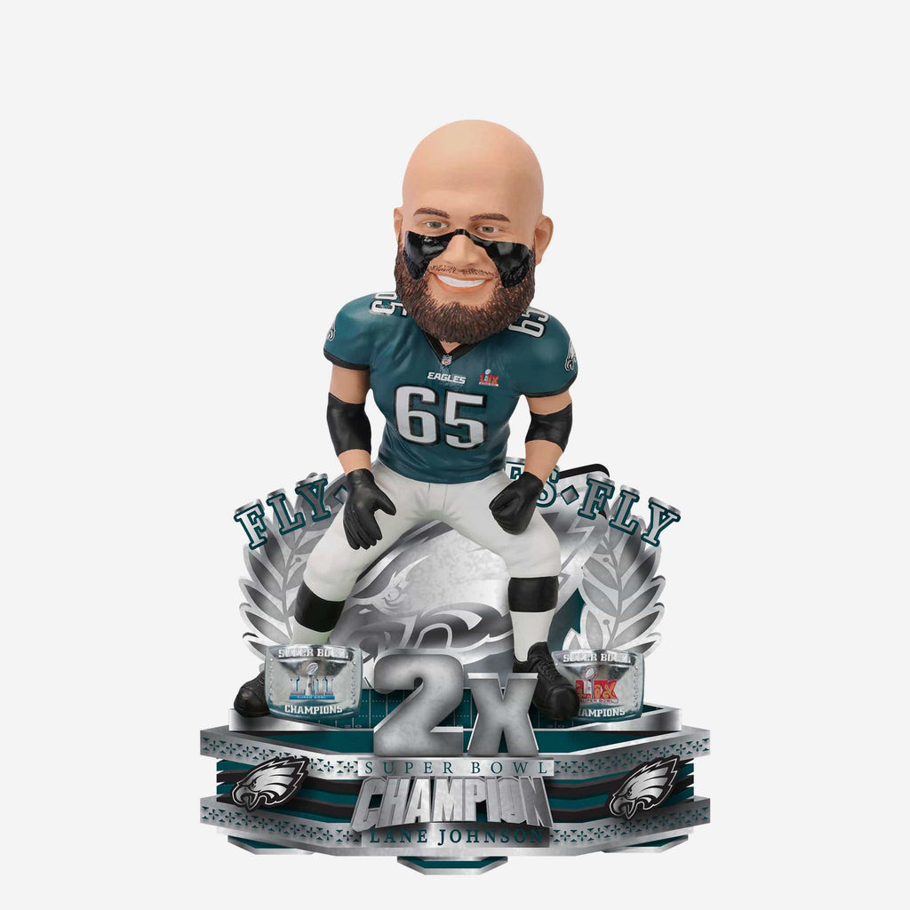 Lane Johnson Philadelphia Eagles 2x Super Bowl Champion Bobblehead FOCO - FOCO.com