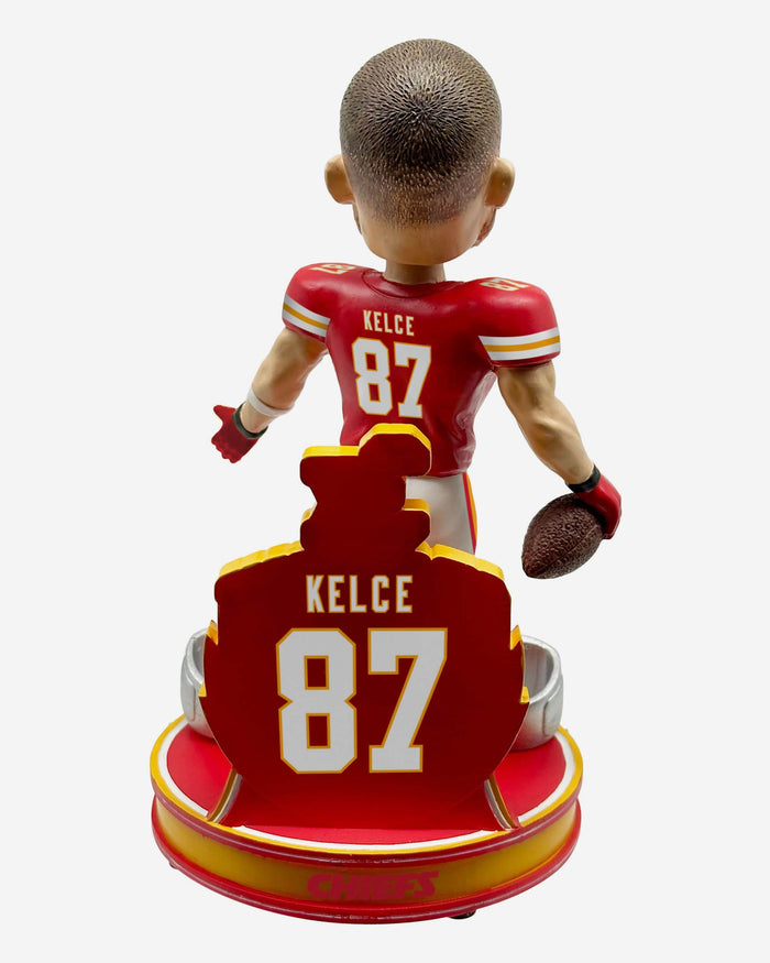 Travis Kelce Kansas City Chiefs 3x Super Bowl LVIII Champions Bobblehead FOCO - FOCO.com