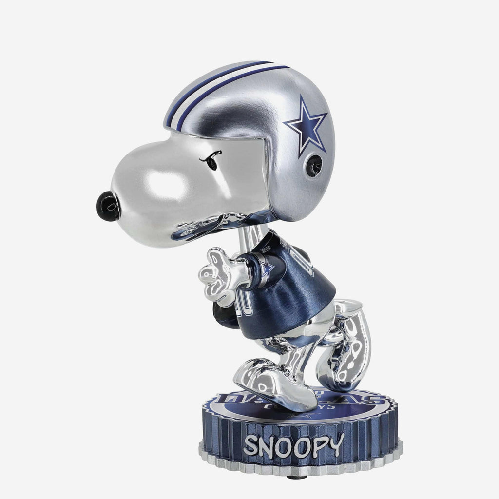 Dallas Cowboys Snoopy Peanuts Electroplated Medium Bighead Bobblehead FOCO - FOCO.com