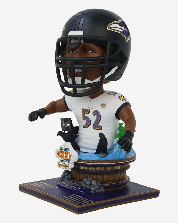 Ray Lewis Baltimore Ravens Super Bowl XXXV MVP Bust Bighead Bobblehead FOCO - FOCO.com