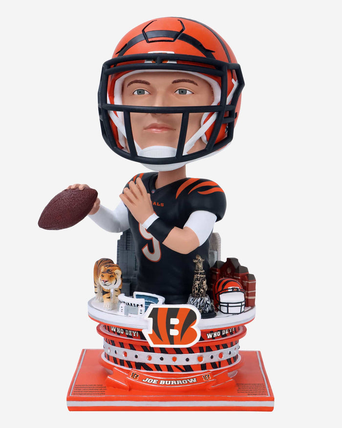 Joe Burrow Cincinnati Bengals Bust Bighead Bobblehead FOCO - FOCO.com