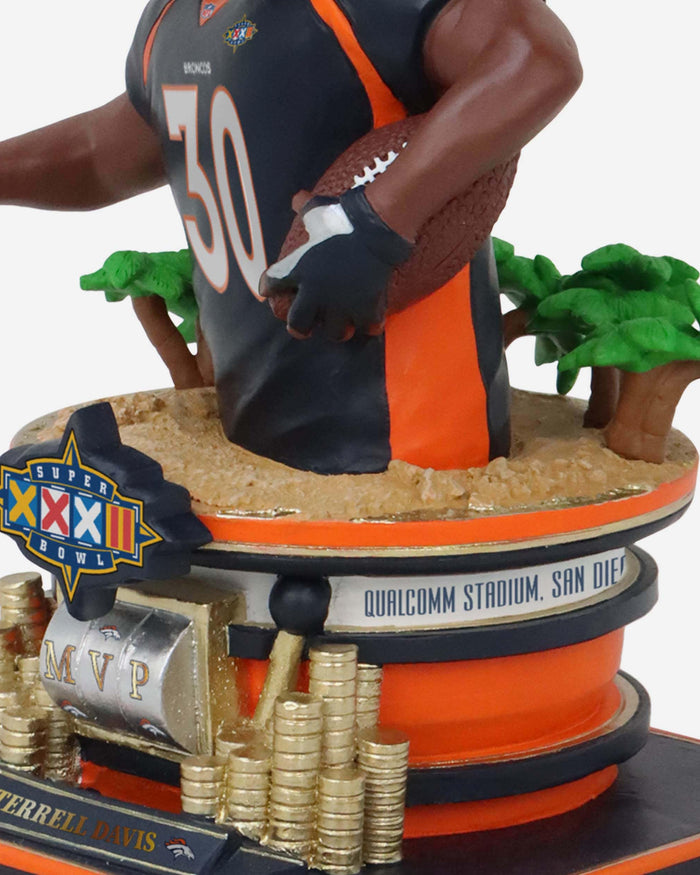 Terrell Davis Denver Broncos Super Bowl XXXII MVP Bust Bighead Bobblehead FOCO - FOCO.com