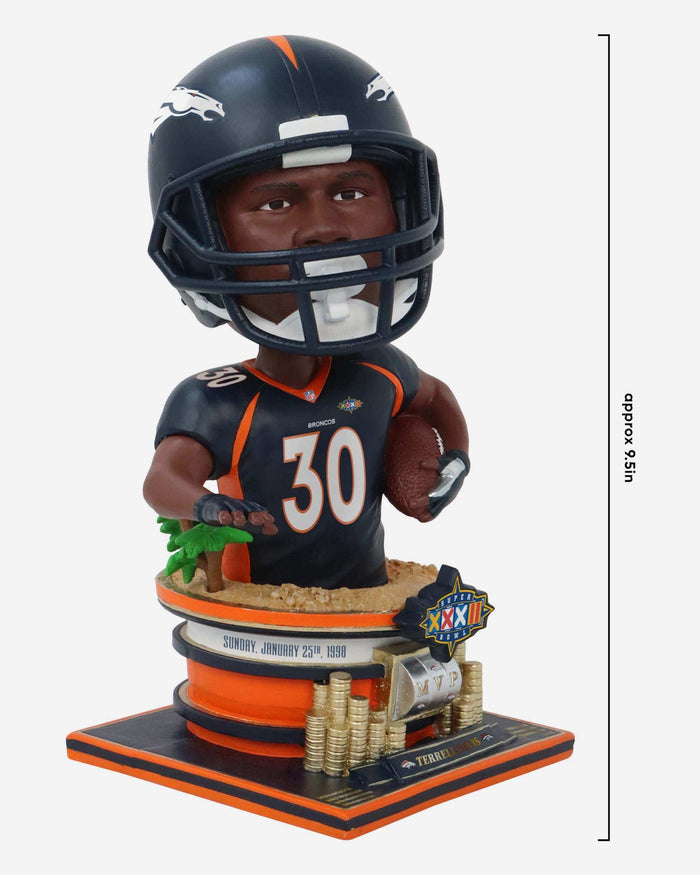 Terrell Davis Denver Broncos Super Bowl XXXII MVP Bust Bighead Bobblehead FOCO - FOCO.com