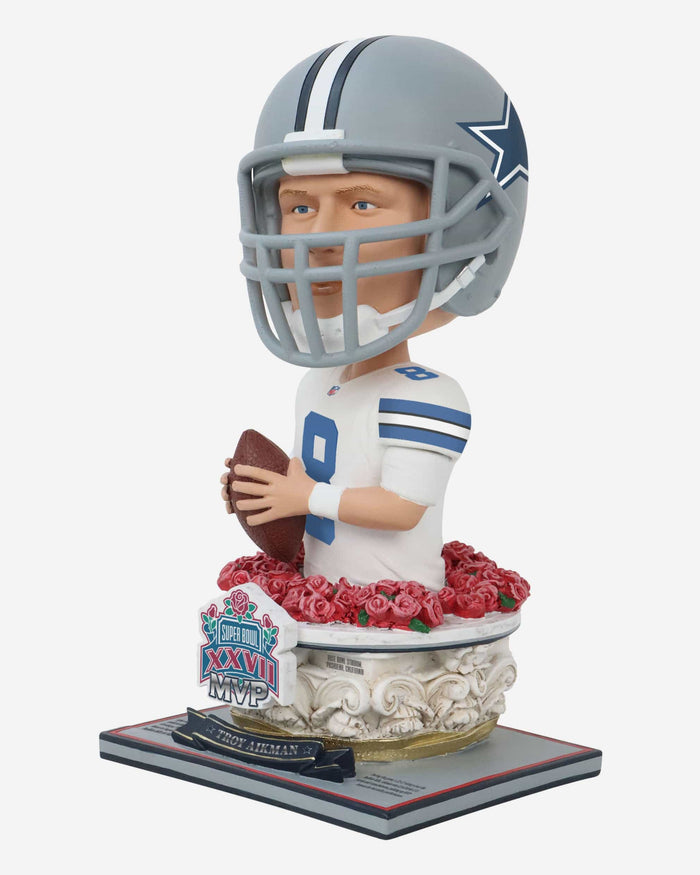 Troy Aikman Dallas Cowboys Super Bowl XXVII MVP Bust Bighead Bobblehead FOCO - FOCO.com