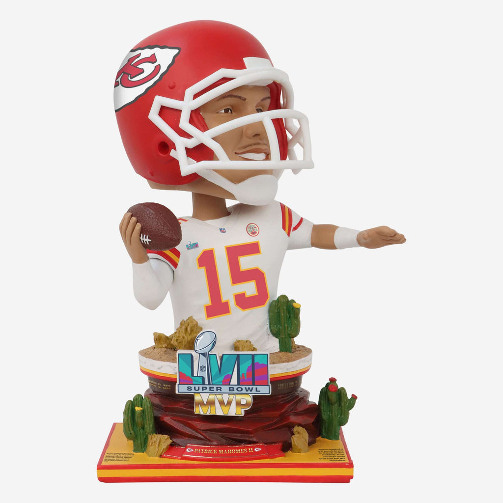 Patrick Mahomes Kansas City Chiefs Super Bowl LVII MVP Bust Bighead Bobblehead FOCO - FOCO.com